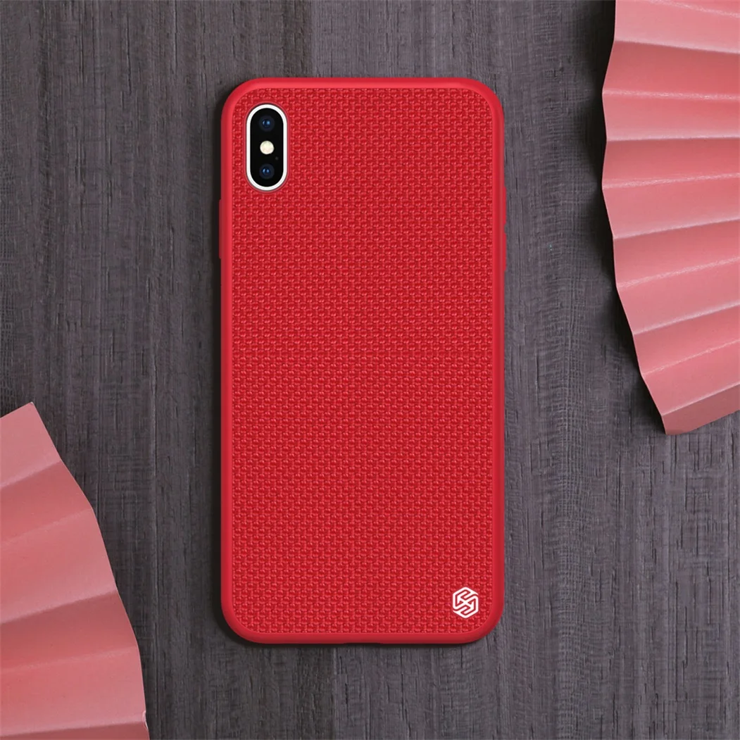 Чехол для iPhone X XS XR XS Max NILLKIN текстурированный нейлоновый корпус прочный нескользящий тонкий и легкий чехол для iPhone XS чехол