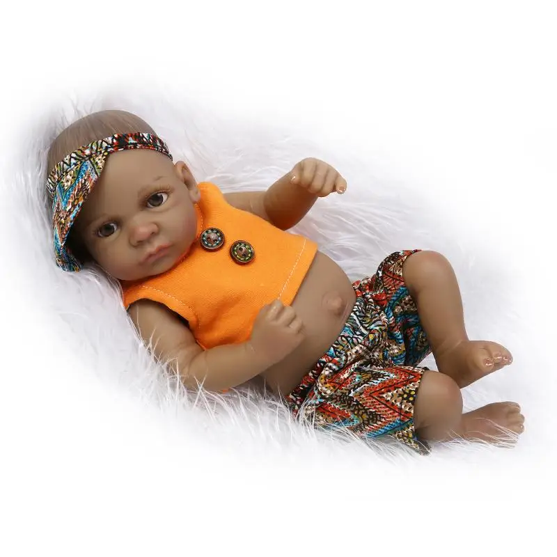 Силиконовая кукла Reborn для всего тела коллекционная черная кожа этнические