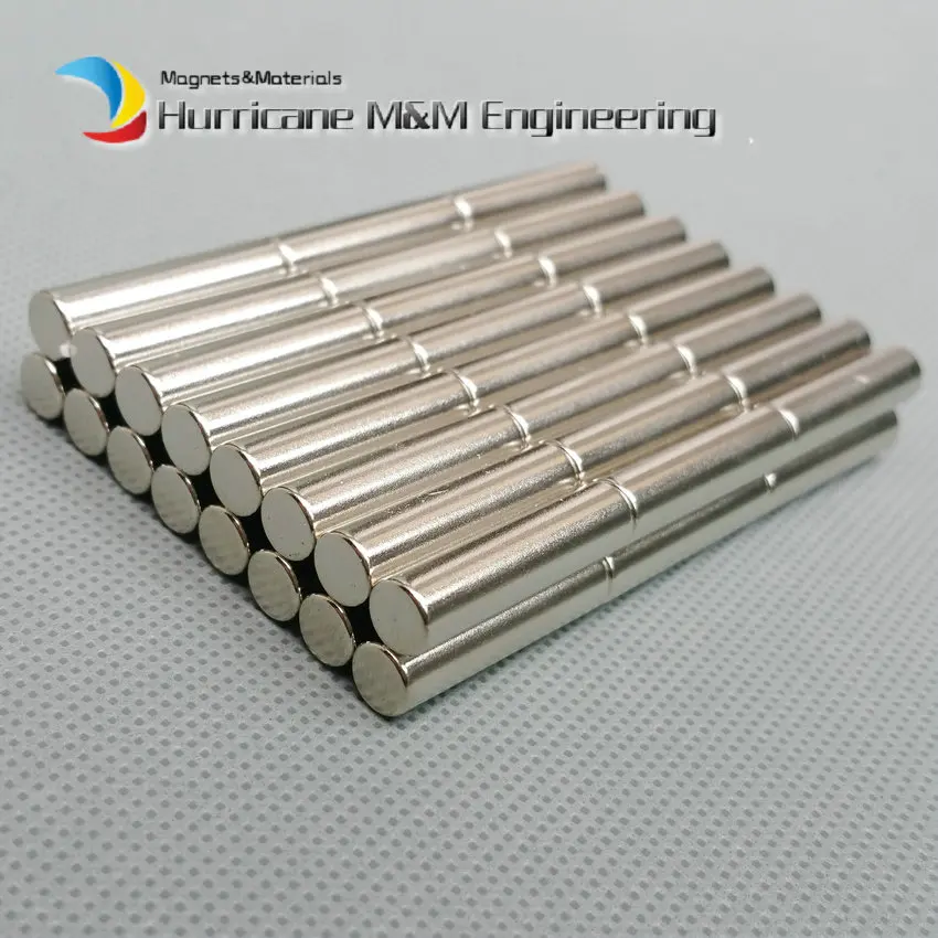 

NdFeB Magnet Rod Diameter 6x25 mm Axially Magnetized N42 Magnet Neodymium Permanent Rare Earth Magnets 24pcs