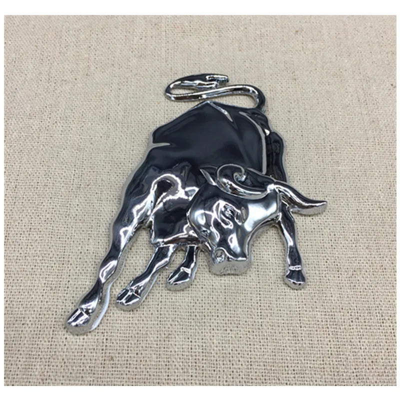 Автомобильный Стайлинг Чехлы 3D металлический Бык эмблема знак автомобиля стикер