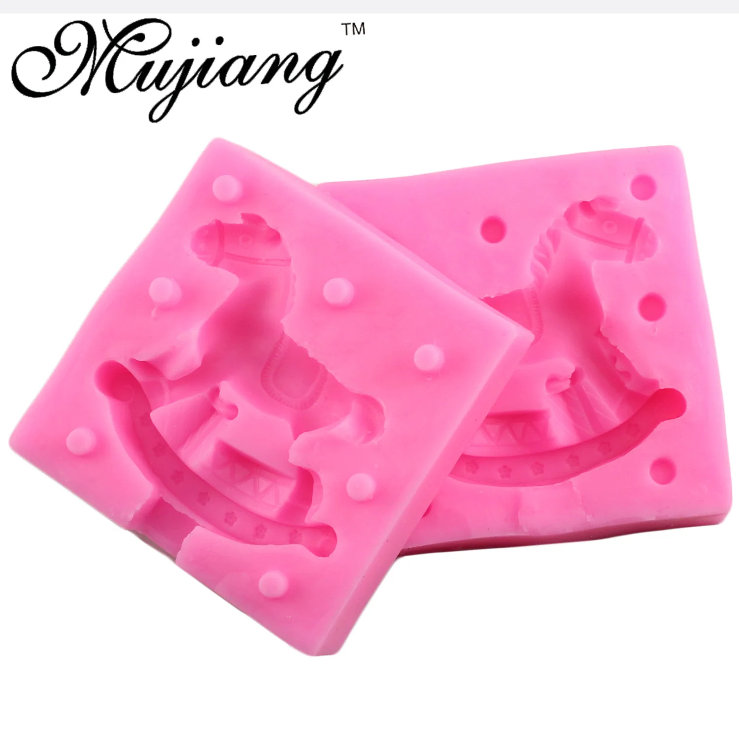 3D силиконовая форма в виде карусели Mujiang формы для мыла из полимерной глины