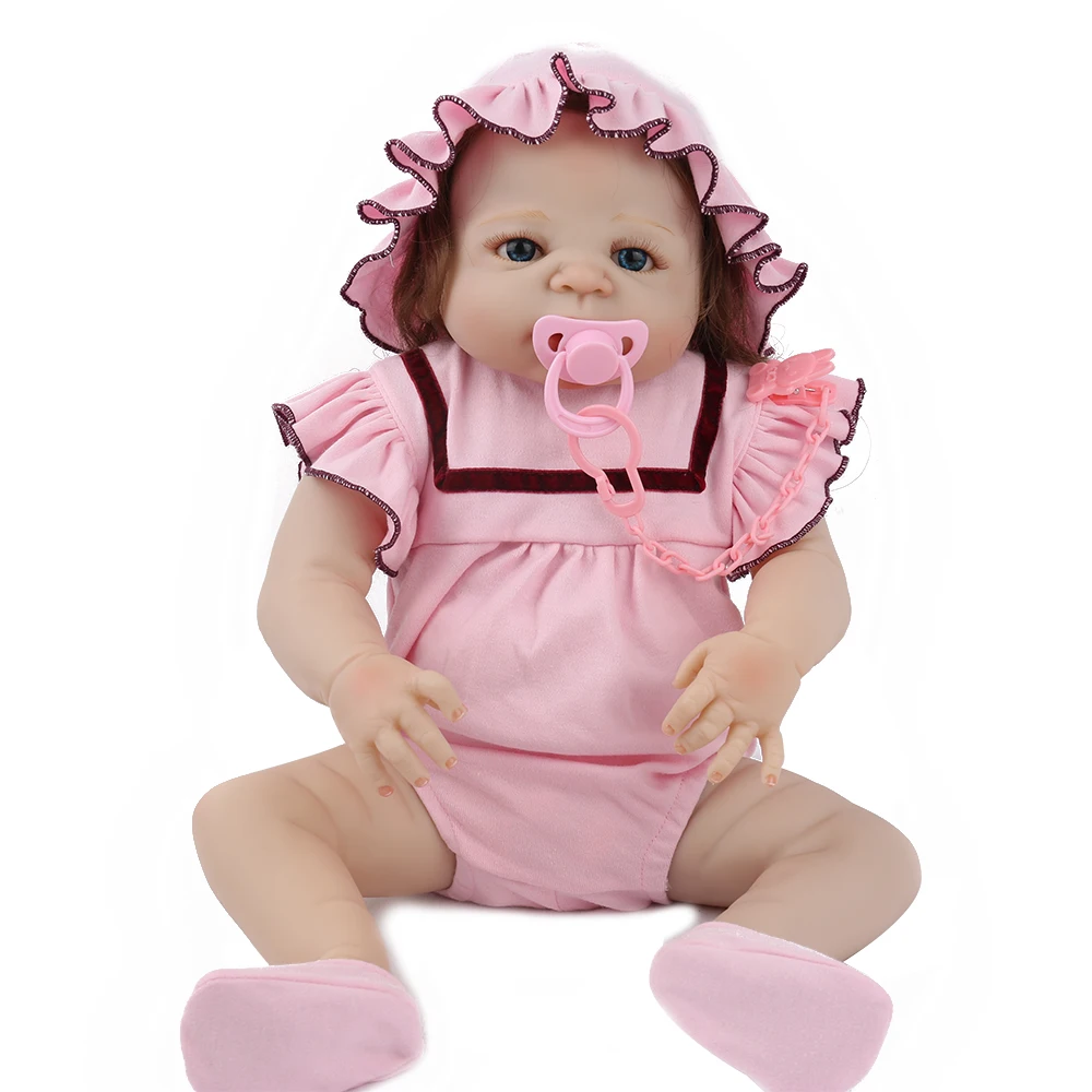 NPKDOLL Кукла реборн силиконовый новорожденный бэби 55 см одежда игркушки для