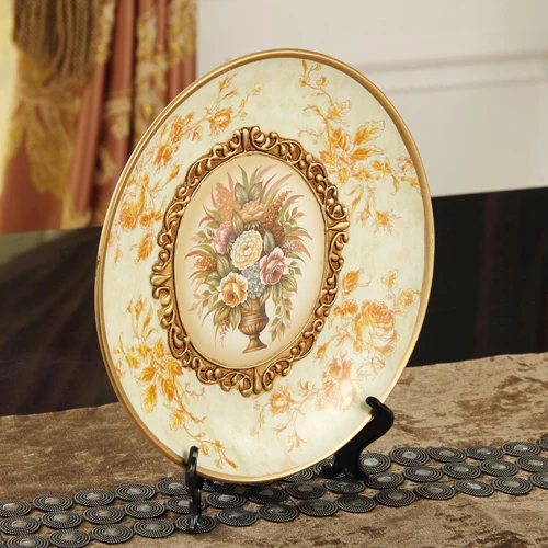 Декоративная керамическая тарелка для украшения Европейский Декор дома