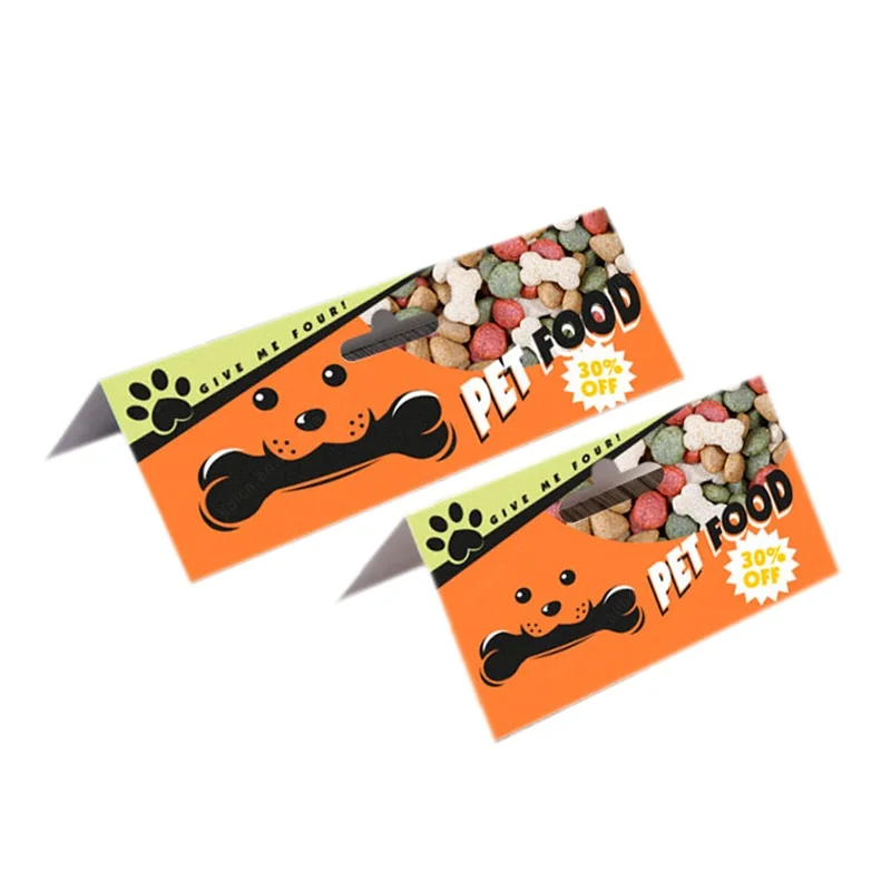 

Custom Printed Paper Header Card, Folded Paper Hang Tag Printing