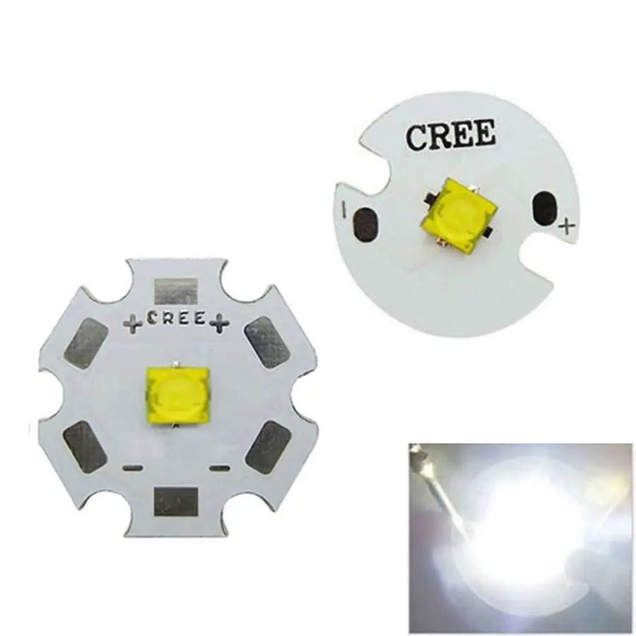 5 шт. Cree XLamp XTE XT E 1 Вт холодный белый 6000 ~ 6700K светодиодный светильник с основанием 16