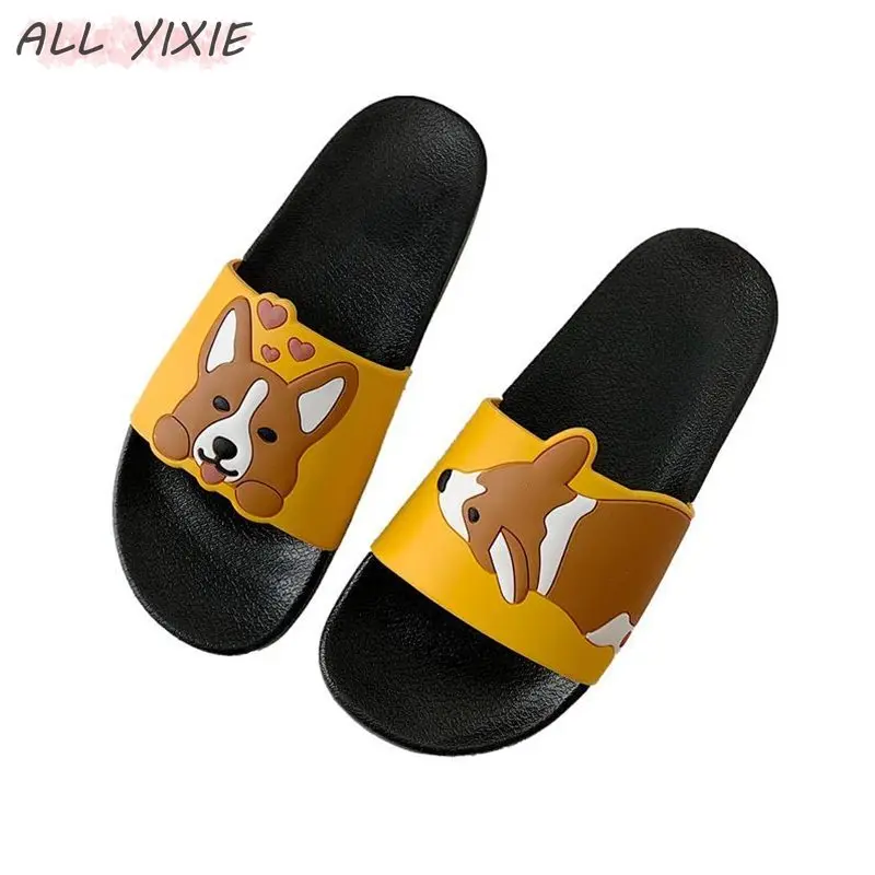 Женские шлепанцы на каждый день ALL YIXIE пляжные без застежек домашние тапочки лето