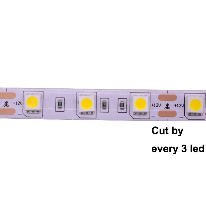 5 м SMD5050 светодиодные полосы света Bande 60L/m Одноцветный инфракрасный датчик