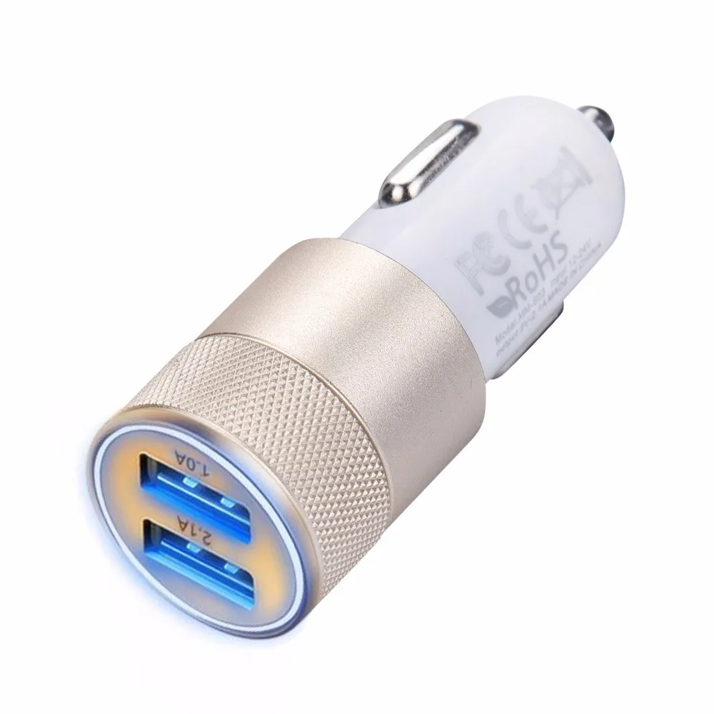 3.1A двойной зарядное устройство USB 2 порта ЖК-дисплей 12-24 в Зажигалка на