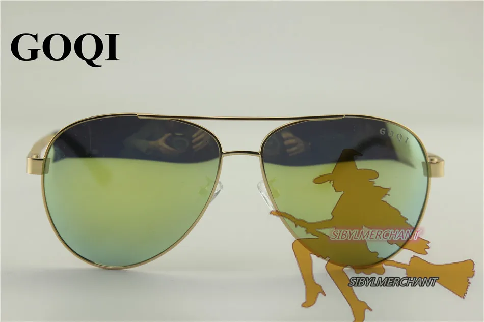 Брендовые знаменитые солнцезащитные очки GOQI Классические поляризованные пилота