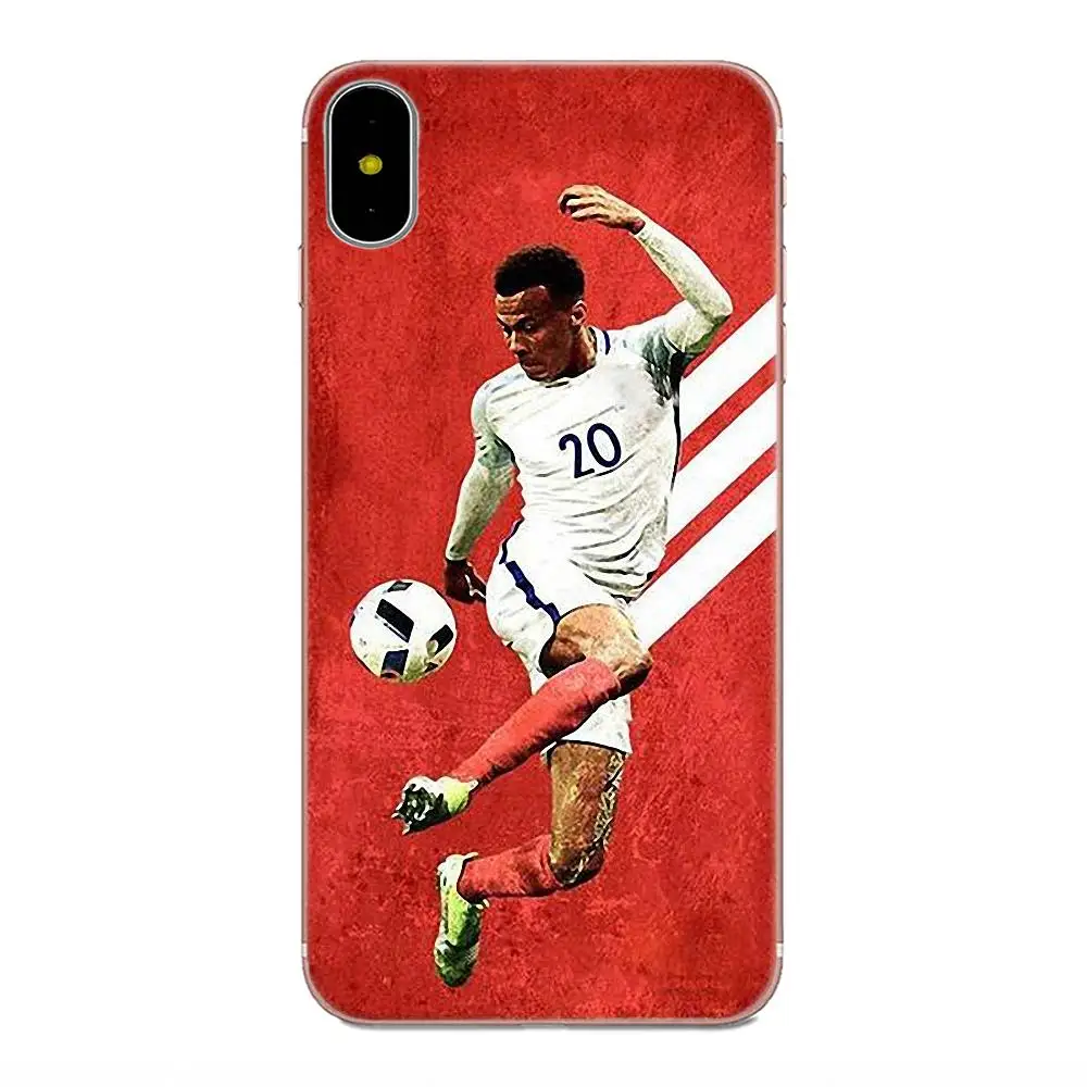 Футбол деле Алли для Apple iPhone X XS Max XR 4 4S 5 5C 5S SE 6 6S 7 8 Plus Мягкий чехол в