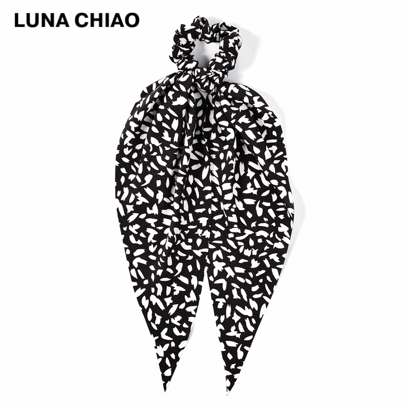 Шарф для волос LUNA CHIAO 5 шт./компл. леопардовые и змеиные узоры эластичные резинки с