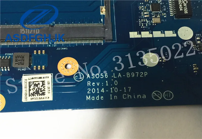 Laptop Motherboard 801860-501 FOR HP 15-R LA-B972P DDR3L SR23Z i3-5010U Integrated 100% Test ok | Компьютеры и офис
