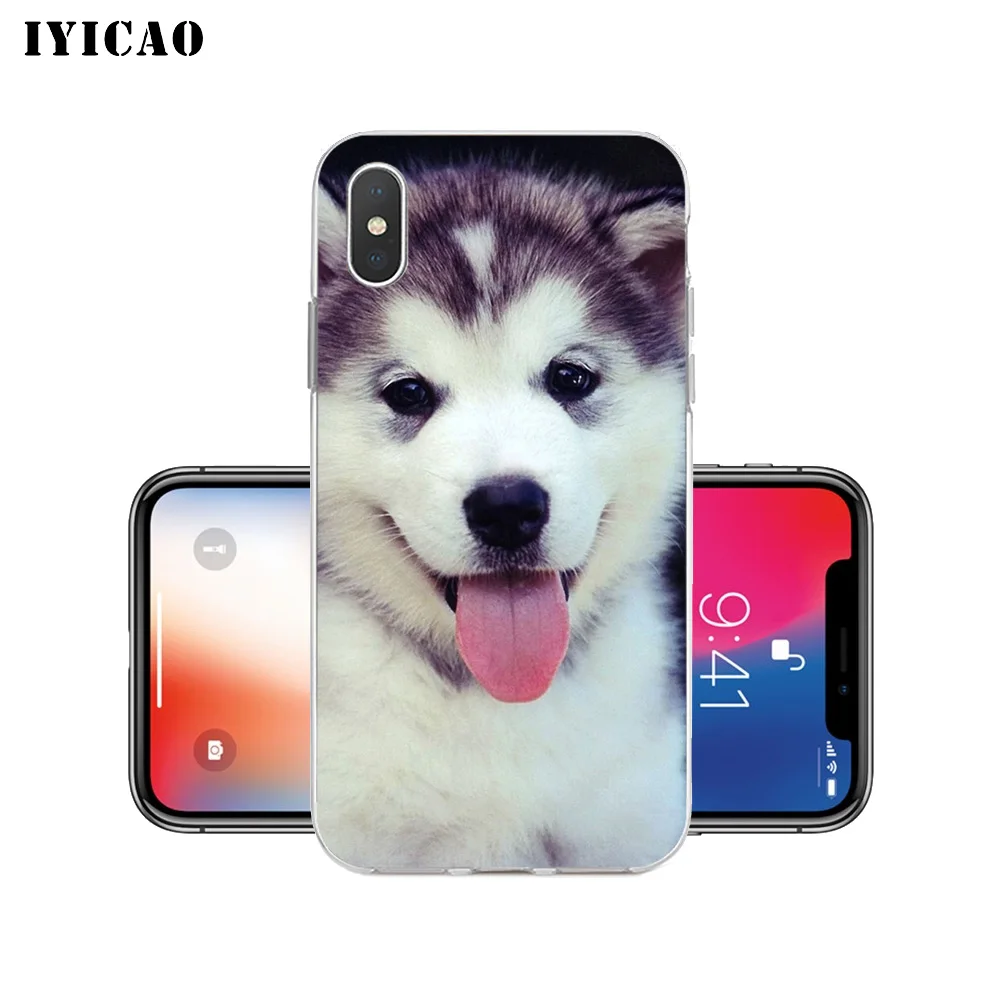 Мягкий силиконовый чехол IYICAO для iPhone X XR XS MAX 6 6s 7 8 Plus 5 5S SE TPU|Чехлы-накладки| |