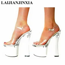LAIJIANJINXIA/женские босоножки на высоком каблуке с кристаллами обувь