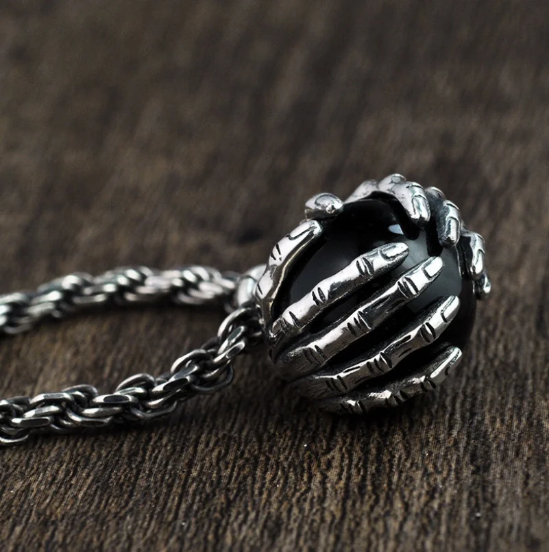 Мужской кулон из серебра 925 пробы с гранатом|f pendant|pendant menpendant men |