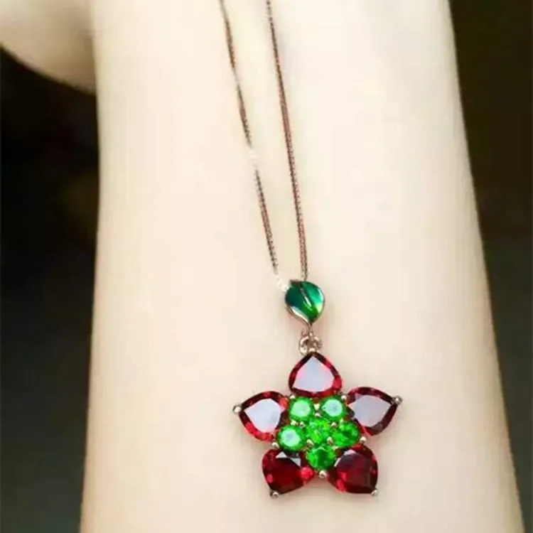 KJJEAXCMY boutique jewels 925 Чистое серебро натуральный прозрачный Кристальный кулон с