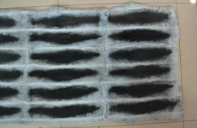 Оптовая продажа 115х55см мех кролика Рекс шиншилла|fur plate|rabbit fur platesrex rabbit plate |