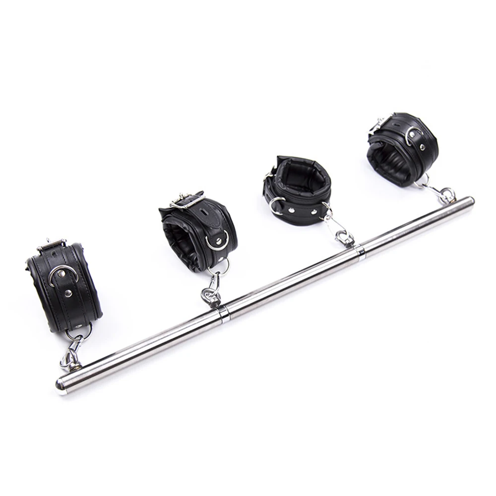 Металлический разбрасыватель из нержавеющей стали|spreader bar cuffs|metal cuffs bdsmhandcuffs bondage |