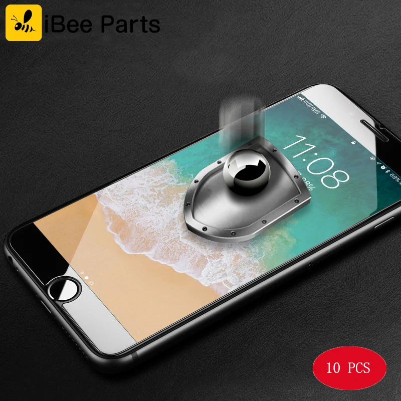 10 шт закаленное стекло для iPhone 6 6S Защита экрана 5 5S SE 7 8 Plus X Закаленное пленка