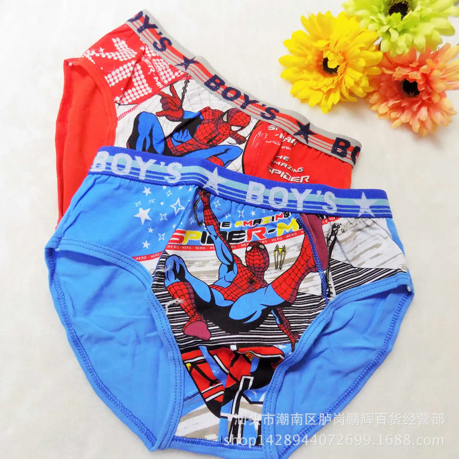 2 шт./партия трусы-боксеры для мальчиков Детские хлопковые трусы нижнее белье с