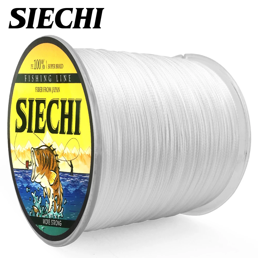 SIECHI 8 нитей 500 м 100% ПЭ Экстремальная плетеная рыболовная леска для морской и