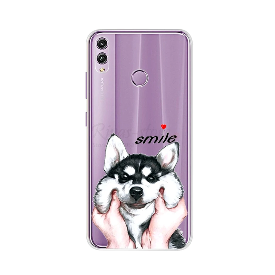 Лаванда Чехол для huawei Honor 8X6,5 '', силиконовый чехол на заднюю панель, TPU чехол для телефона s, чехол для huawei Honor 8X, чехол для Honor 8 X Honor8X X8 Max - Цвет: Лаванда