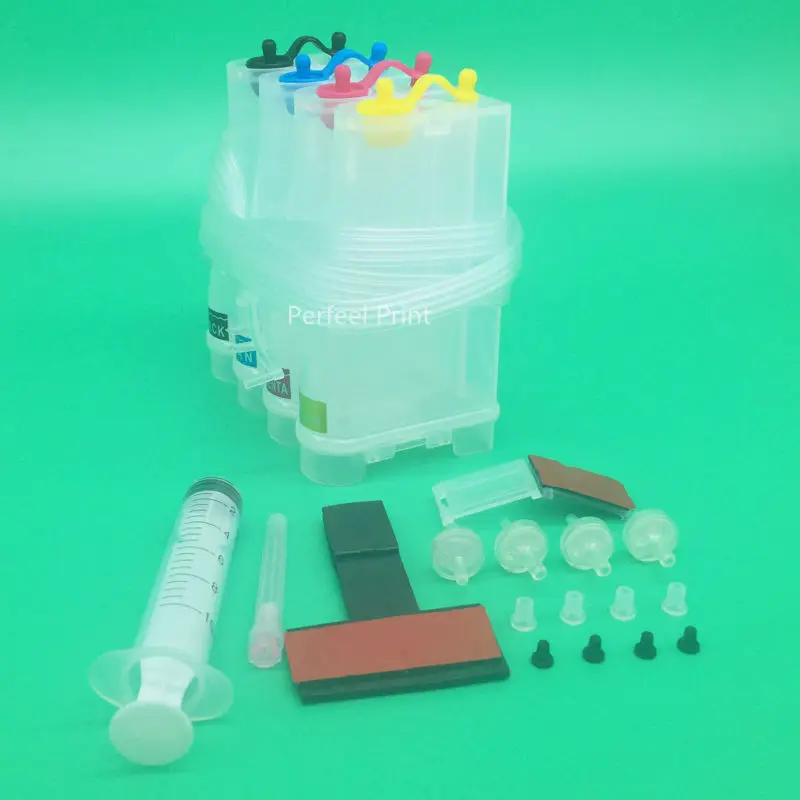 4 цвета УНИВЕРСАЛЬНЫЙ РЕЗЕРВУАР СНПЧ сделай сам без чернил для струйного