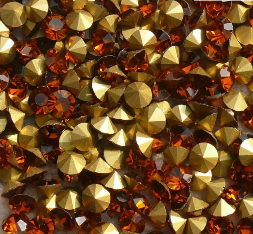 MHS. Солнцезащитные блестящие стразы с дымчатым топазом стеклянные для украшения