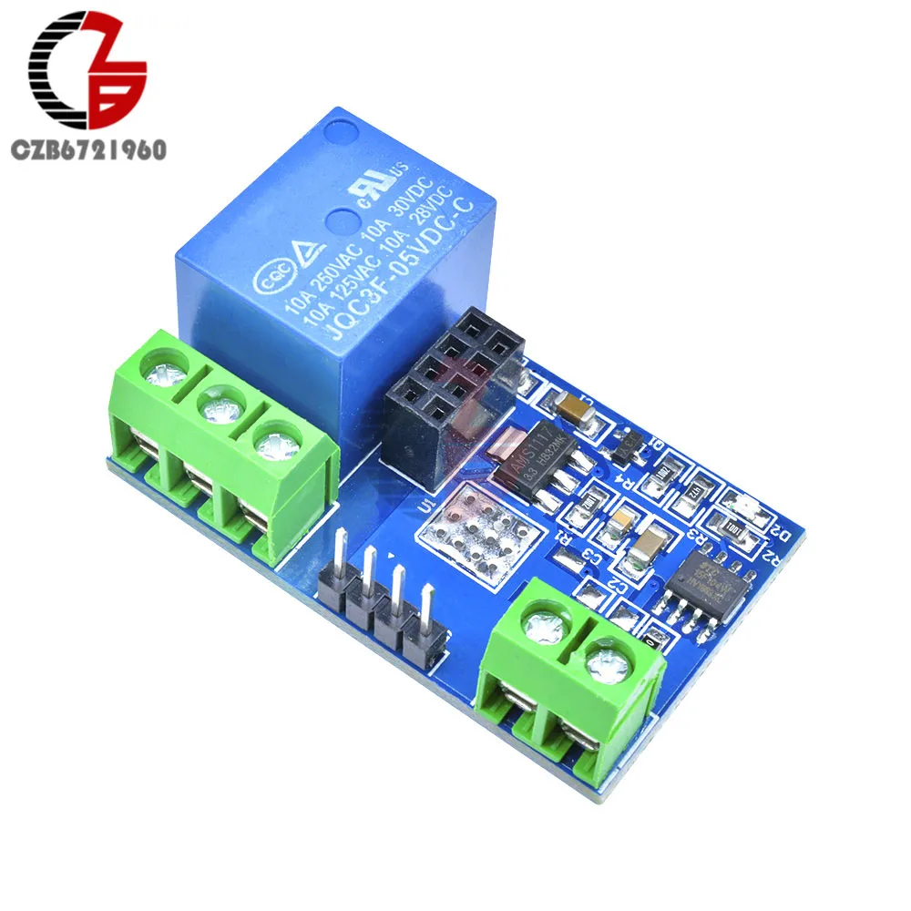 Relay 5 в ESP8266 ESP-01 Wi-Fi релейный модуль управления Лер IOT App переключатель дистанционного управления аналого-цифровой преобразователь для умного дома - Габаритные размеры: Relay