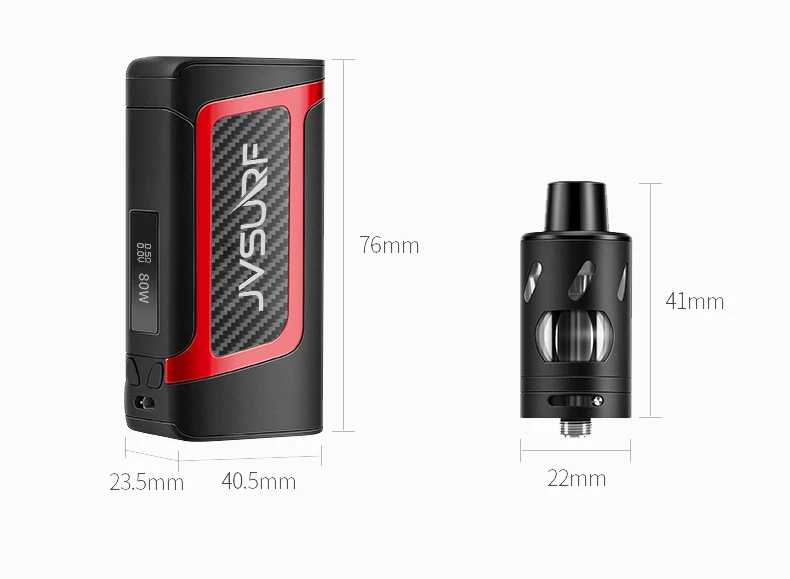 JVSURF 30-60-80W электронная сигарета полный комплект Vape коробка Электронная ручка пара