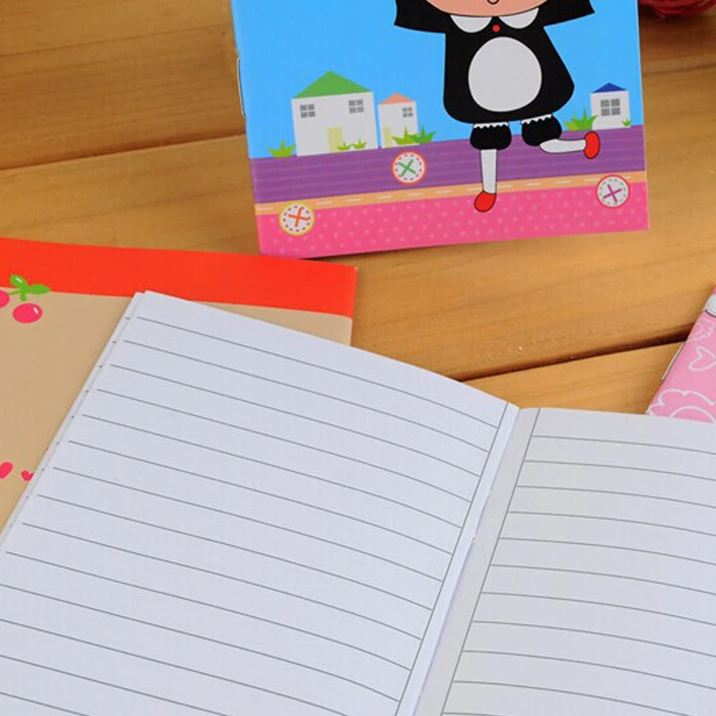 5 pcs South Korean creative stationery roaming four seasons cute mini cartoon student prizes 12.5*9cm notebook random color | Канцтовары