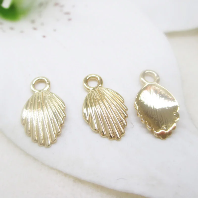 K цвет золотистый гравированный Подвеска из морской раковины медный корпус