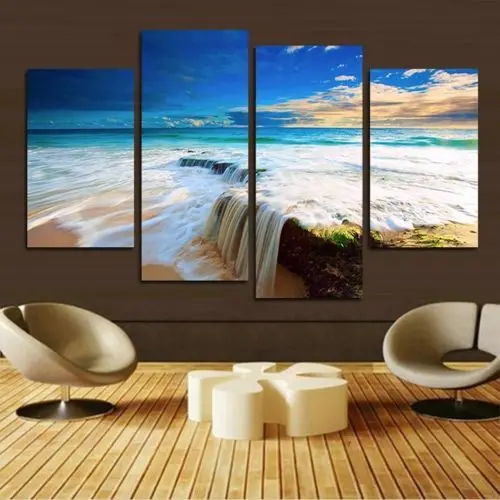 HUGE MODERN ABSTRACT WALL DECOR ART OIL PAINTING ON CANVAS no frame