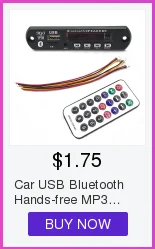Автомобильный USB Bluetooth Hands-free MP3 плеер встроенный MP3 декодер плата модуль с пультом дистанционного управления USB FM Aux радио для автомобиля