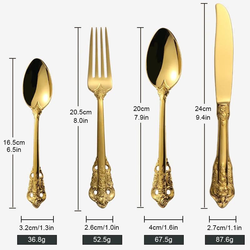 Горячая Распродажа набор столовых приборов ножи вилки ложки столовая посуда