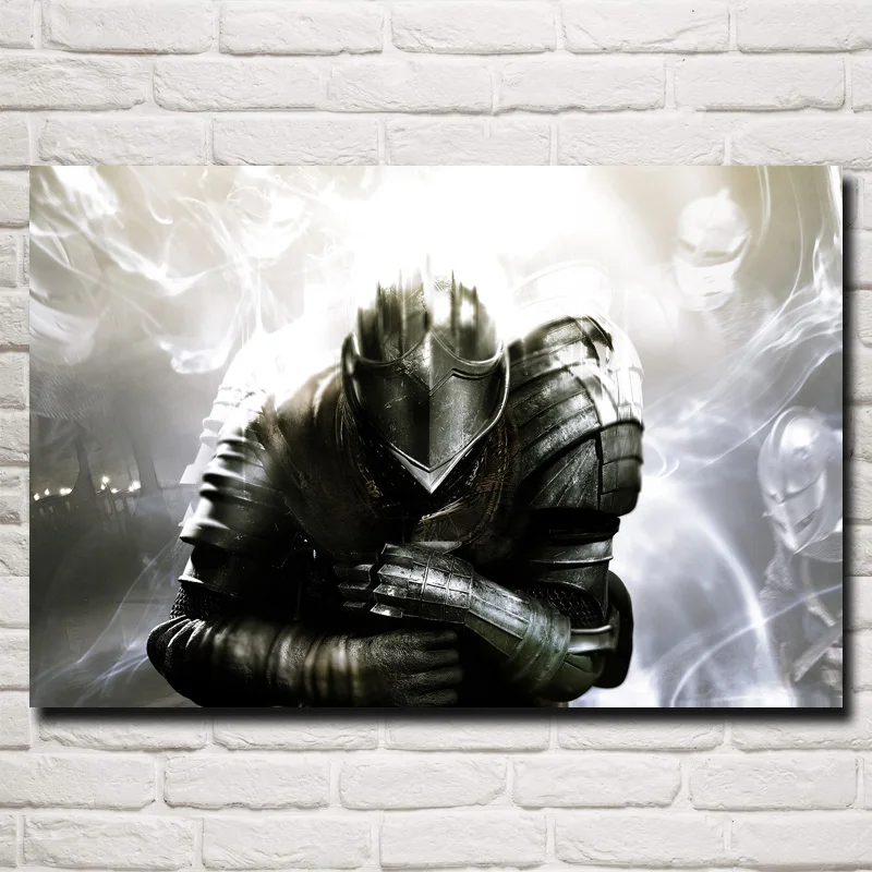FOOCAME Dark Souls произведение искусства видеоигры искусство шелковая ткань плакат печать домашний Декор стены картина 12x18 16X24 20x30 24x36 дюймов - Цвет: 019