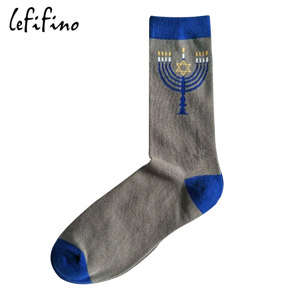 Magic wand socks Хлопковые мужские Носки с рисунком рождественской елки, Санта Клауса, красного цвета, жаккардовые рождественские праздничные полосатые носки, подарок на год, Ne77930 - Цвет: Magic wand socks