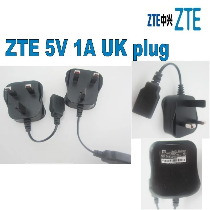 ZTE Оригинальное 5В 1A штепсельная вилка стандарта Великобритании Сетевое зарядное