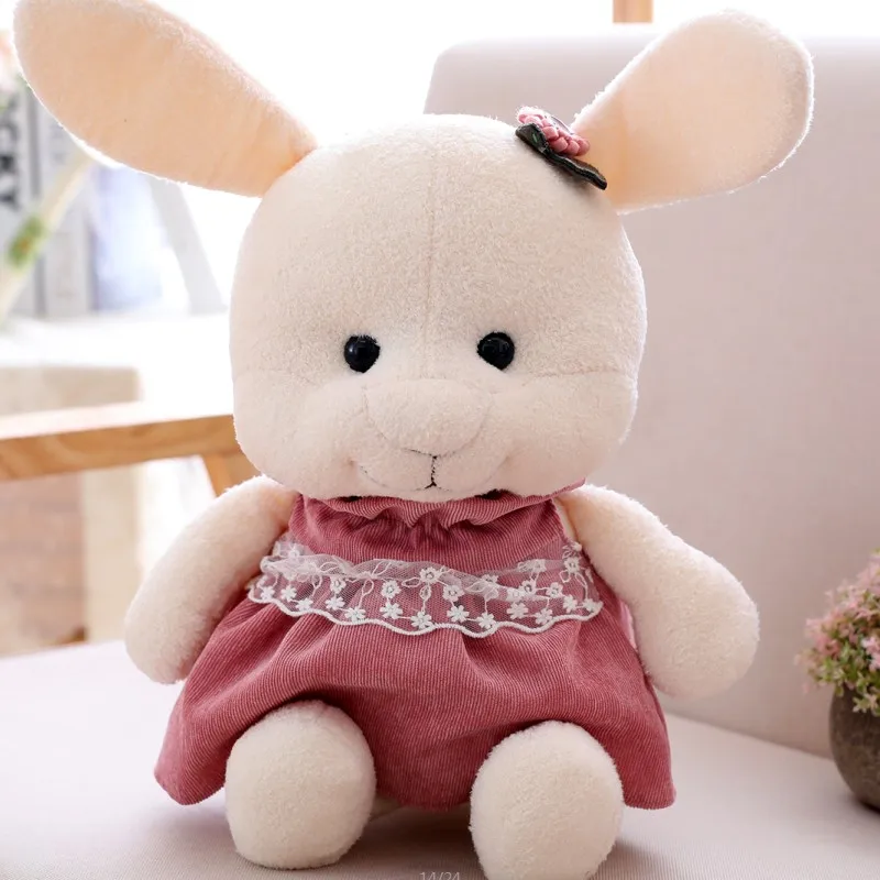 

New Cute Design Stuffed Animals Kawaii Plush Toy Mouse Rabbit Fox Pig Toy A Couple of toys soft Children dolls Christmas Gift