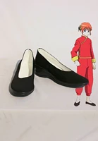custom made black kagura shoes from gin tama anime cosplay for hollowen