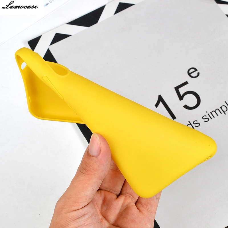Candy Color Yellow Case For Huawei P20 Pro P10 P9 Plus P8 Lite 2017 Simple Matte Silicone Cover Mate 9 10 |