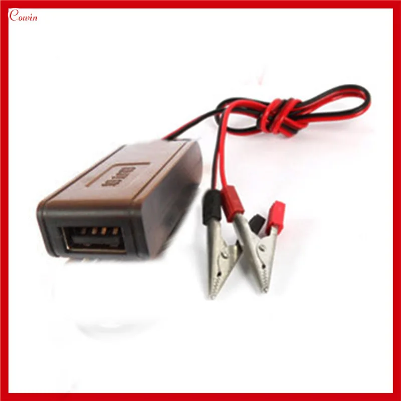 Новый зажим аккумулятор 12 24 В до 5 конвертер автомобильный мотоцикл USB телефон