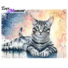 Алмазная живопись с котом Ever Instant, вышивка крестиком, картина 5D сделай сам, мозаика, полная выкладка, алмазная вышивка Стразы S2F1240