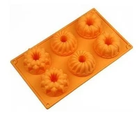 6 lily gollum pumpkin silicone cake baking mold cake pan muffin cups handmade soap moulds biscuit chocolate ice cube tray mold