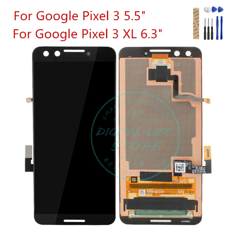 100% оригинал для Google Pixel 3 XL ЖК-дисплей сенсорный экран Pixel3 XL3 3XL ЖК-дигитайзер
