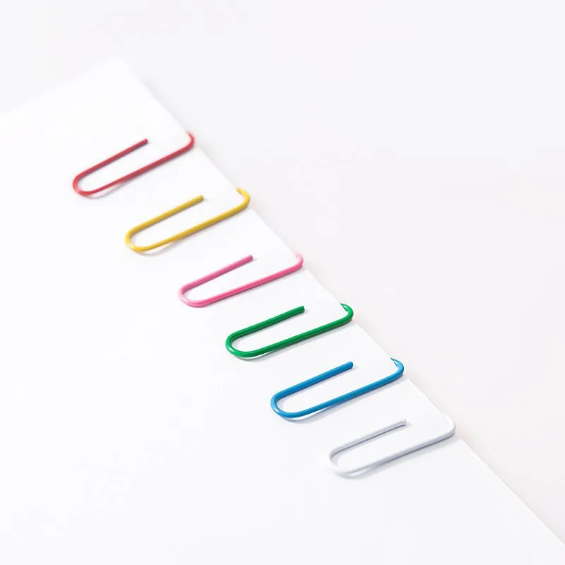 BGCS-600PCS бумажные зажимы разных цветов офисные для школьной работы персональный