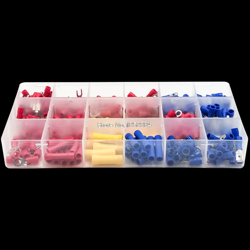 300 шт. Ассорти изолированные электрические провода обжимной кабель разъем Лопата