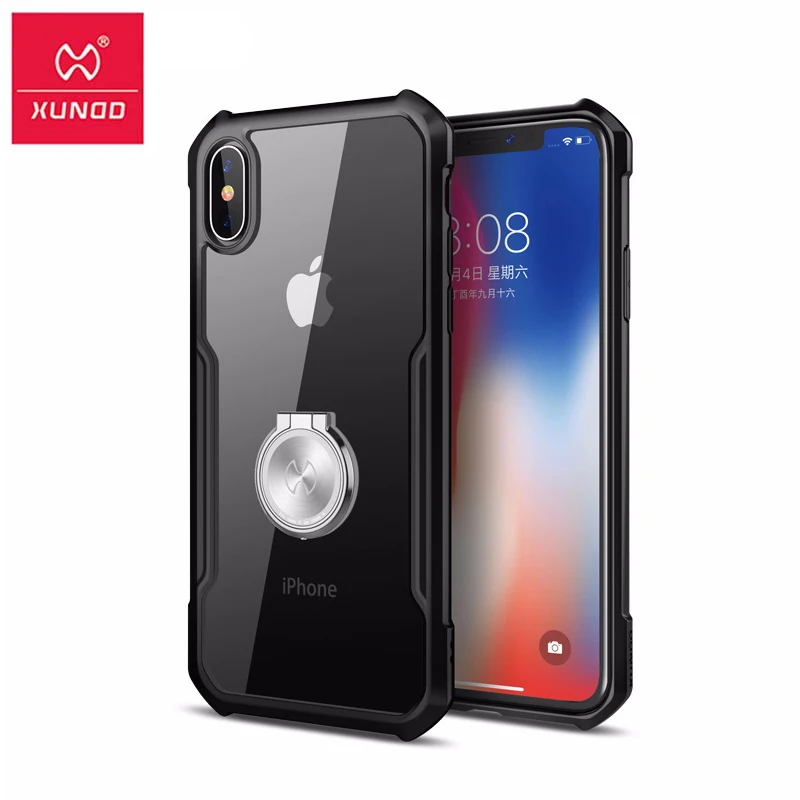 Роскошный прозрачный силикон ТПЭ чехол для iPhone X Xs Max Xr бренд Xundd 360 полная защитная противоударные крышки-Чехлы