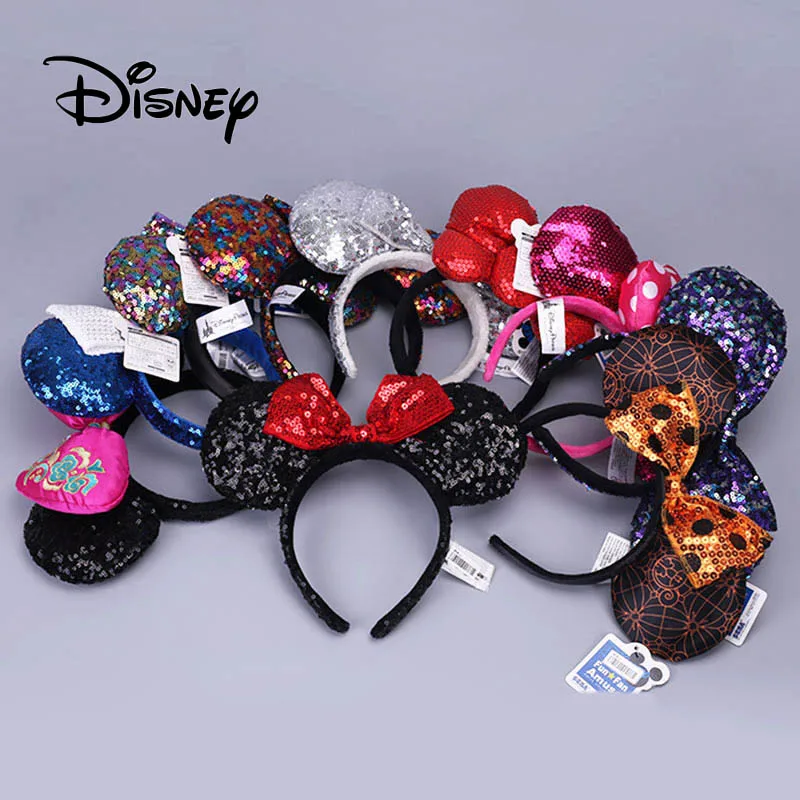Disney Микки Минни ролевые игры, игрушки блесток головные уборы для девушек модные милые продажи милые украшения для вечеринки, подарки