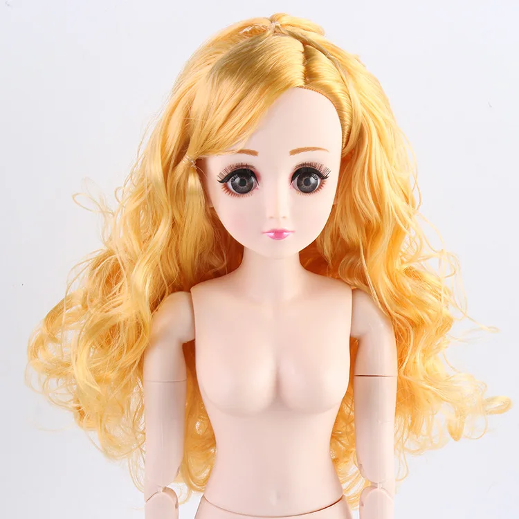 Новинка 22 подвижные шарниры bjd куклы для девочек игрушки 60 см 3D глаза ресницы с обувью аксессуары Мода BJD кукла игрушка для девочек - Цвет: Черный